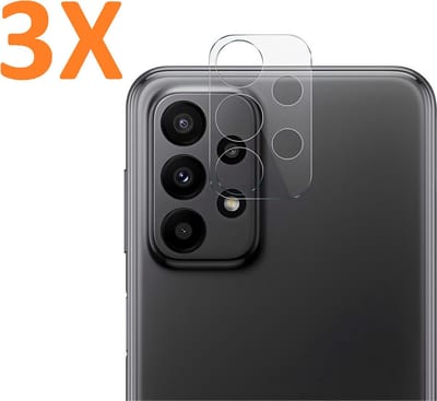 Camera Lens Glass Protector - beschermer Geschikt voor: Samsung Galaxy A23 - Transparant - 3x