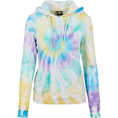 Urban Classics - Tie Dye Pastel Hoodie/trui - XS - Multicolours