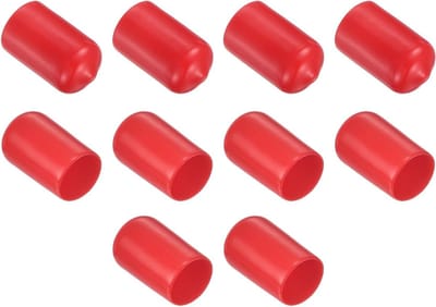 Rubberen Doppen Set - Beschermkappen Buis - Meubels Beschermen - Zachte Elastische Rubber - 135 mm Binnenmaat - Rood