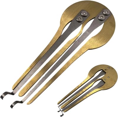 Mondharp Instrument - Traditionele Mokkelharp - Muziek Maken - Beginner Vriendelijk - 10x6 cm - Goud
