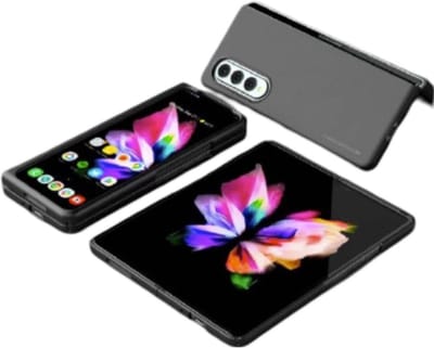 Mercury, Hoesje geschikt voor Samsung Galaxy Z Fold 4 - Versterkt Supergrip, Zwart