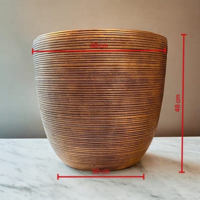 Seta Fiori - Pot voor Bloesembomen - brons - 60cm - polystone