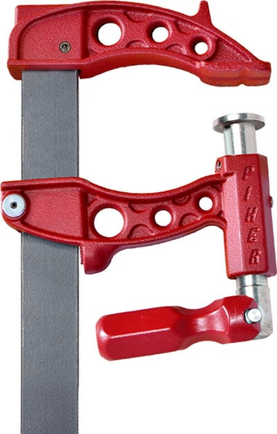 PIHER Maxipress F Lijmklem - Robuuste Schroefklemmen met 900 kg Klemkracht - Schroefdraad Beschermd - Perfect voor Lassen - 80 cm Klembereik