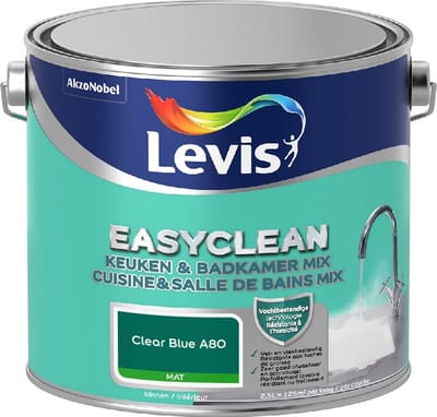 Levis - Easyclean Keuken & Badkamer Mix - Clear Blue A80 - Mengverf - 2,5 L