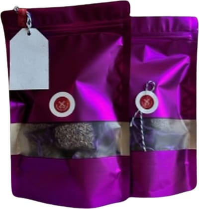 Lavendel geurzakjes 10x - in feestverpakking - biologische lavendel - donkerpaarse zakjes - feestverpakking