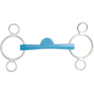 3 of 4 ring bit voor verstelbare halve maan paarden Metalab Flexi