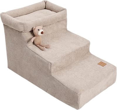 Hondentrap voor bank - Kattenladder auto - Huisdieren helpen - Antislip en wasbaar - 42 x 37 x 14 cm