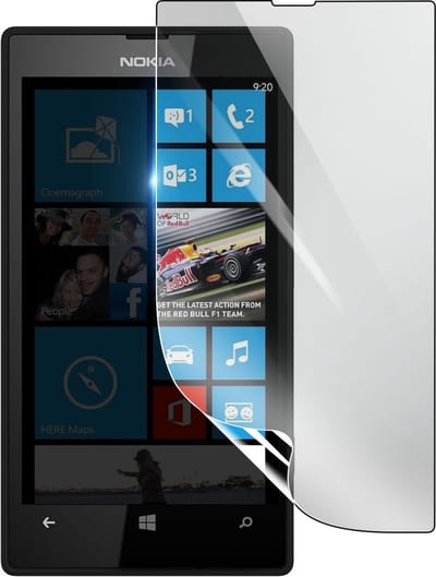 3mk, Geschikt voor Nokia Lumia 520, Schokbestendige Hydrogel Screenprotector, Transparant