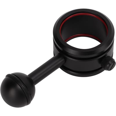 Bras à boule 28‑34mm pour lampe de poche de plongée Revêtement dur anodisé Support à rotule pour lampe de plongée
