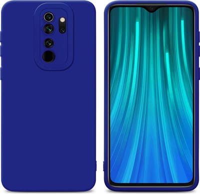Cadorabo Hoesje geschikt voor Xiaomi RedMi NOTE 8 PRO in FLUID BLAUW - Beschermhoes gemaakt van flexibel TPU silicone Cover Fluid Case