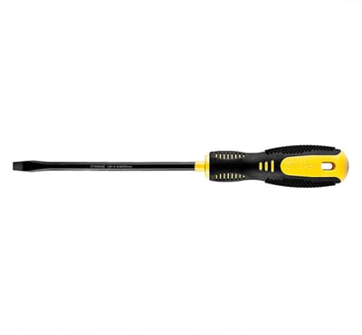 TOPEX - Schroevendraaier Serie - Platte Schroevendraaier - 6.5 x 150 mm - Ergonomische Handgreep