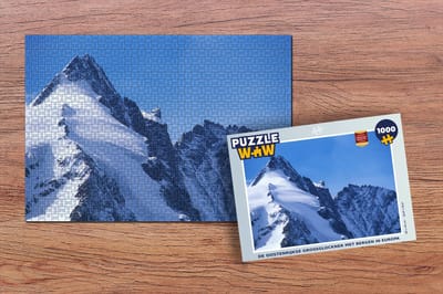 Puzzel De Oostenrijkse Grossglockner met bergen in Europa - Legpuzzel - Puzzel 1000 stukjes volwassenen