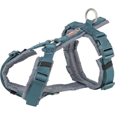 TRIXIE Jollypaw premium trekking tuigje petrol/grijs 62-74 x 2,5 cm