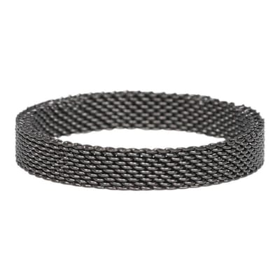 iXXXi JEWELRY - Vulring - Mesh - Zwart - 4mm - Maat 17
