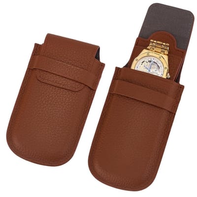 Dailygoods- Horlogetas Luxe - Draagbaar - Opbergtas - Organizer voor Horloges/Sieraden - 15 x 8,1 x 2,45 cm - Cadeautas - Horlogeopbergtas