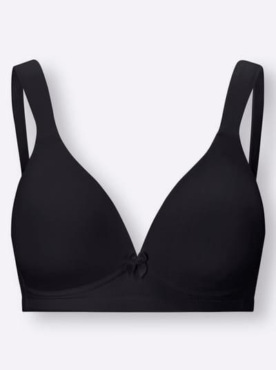 Naturana - Soft bh met brede bandjes - 5266 - Zwart - 100A