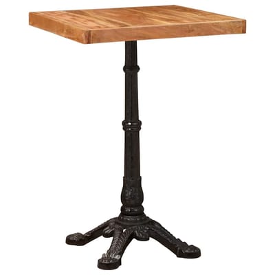 vidaXL - Bistrotafel - 50 - x - 50 - x - 76 - cm - Massief - Acacia - Hout - Bruin - Vierkant