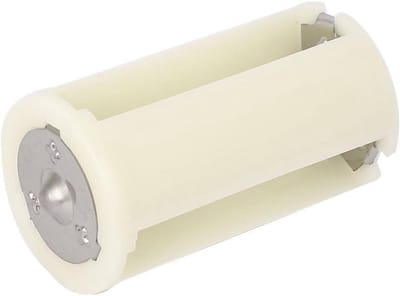 Batterijhouder - Opbergvak Batterijen - Apparaten Voeden - Voor 3 AA Batterijen - Wit