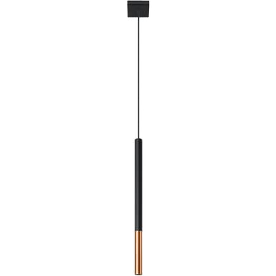 Sollux Lighting Hanglamp Mozaica - G9 - zwart/koper - staal - 100x8x8cm