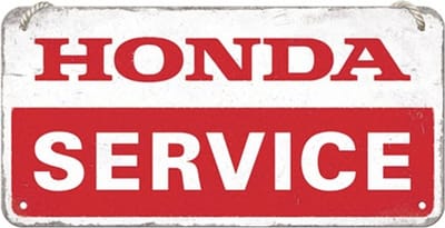 Hangend Bord Honda Motorcycle Service