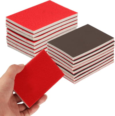 24-Piece Granulate Scouring Pads Set - 180-3000 Grain Scouring Pads - Wet and Dry Sandpaper - Sheets Blocks - Sand Paper Pack voor Metal Walls en Polishing Wooden Furniture