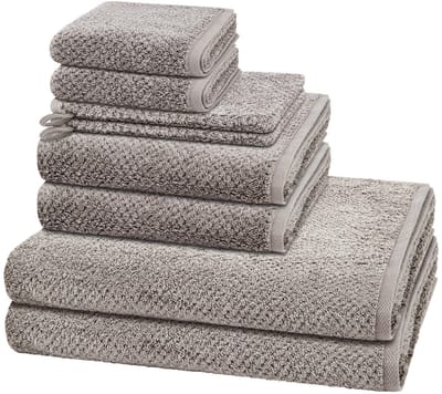 Cawö Sonstiges 2 X washandjes 2 X gasten- 2 X douche- 2 X handdoek - in set 8 pack Pure