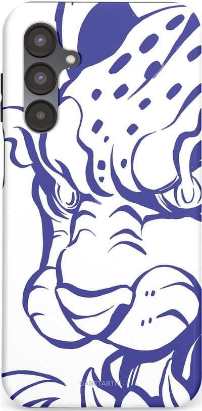 Casetastic Hoesje Geschikt voor Samsung A16 - Stijlvolle Beschermende Duo-layer Case - Blauwe Panter Hoofd