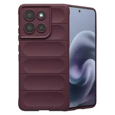imoshion Hoesje - Geschikt voor Motorola Moto G86 - EasyGrip Backcover - Aubergine