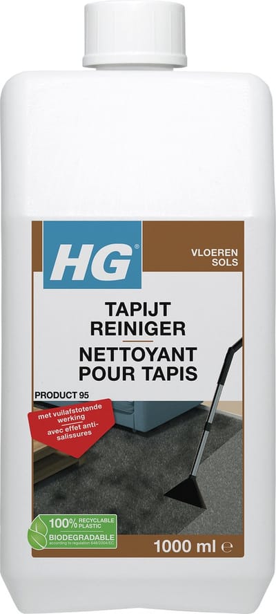 HG - Tapijt & Bekleding - Tapijtreiniger - Vuilafstotend Effect - Snelle Werking - 1L - 1 stuk