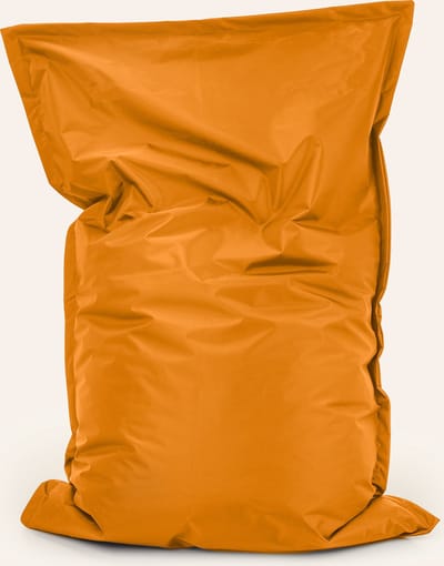 Drop & Sit - zitzak/zitkussen - robuust nylon - oranje - 100 X 150 cm - voor binnen en buiten - verkrijgbaar in verschillende kleuren
