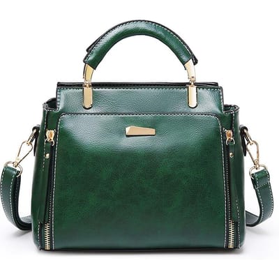 Eenvoudige en Veelzijdige Lente Crossbody Tote Tas voor Dames, Een Stijlvolle Handtas van Olie Was Leer om te Dragen