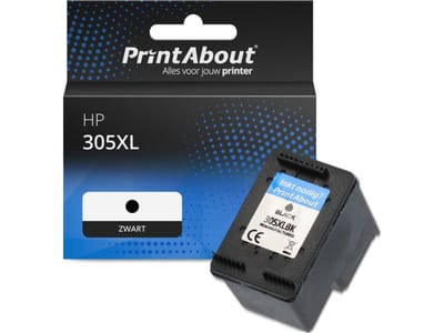 PrintAbout huismerk Inktcartridge 305XL (3YM62AE) Zwart Hoge capaciteit Geschikt voor HP