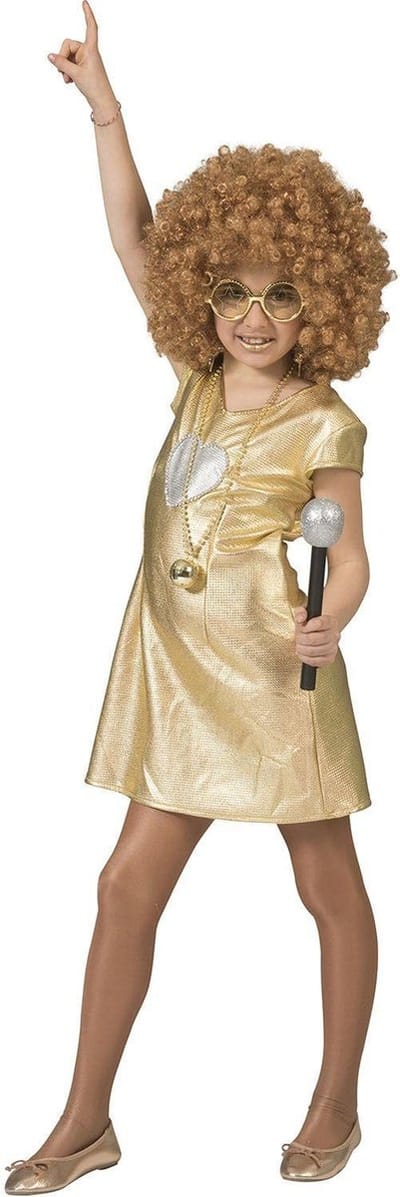 Gouden jurkje Tess meiden
