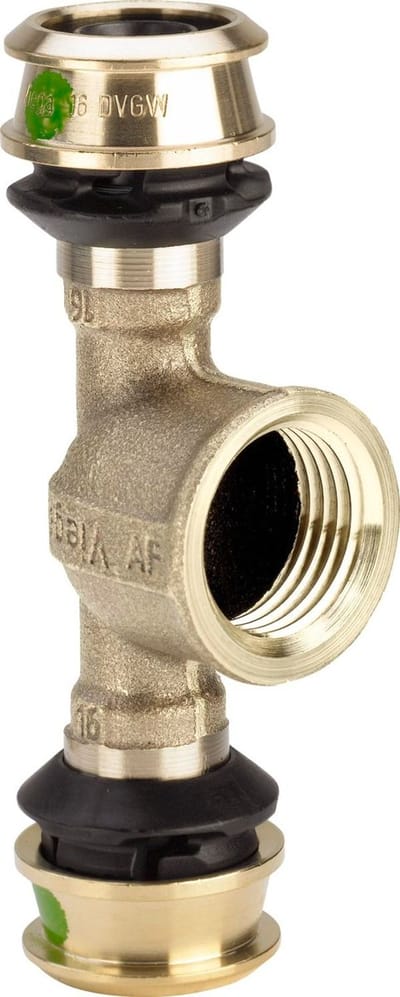 Viega Raxofix T-stuk, d1 16, Rp 1/2, d2 16 siliciumbrons model 5317, 647124