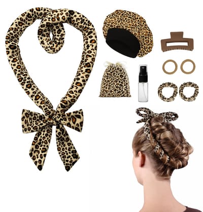 Bealive Brand® - Heatless curls - Haarrollers - 9 delige set - Inclusief water spuit, elastiekjes, haar klip en opberg hoes - Krullen zonder hitten