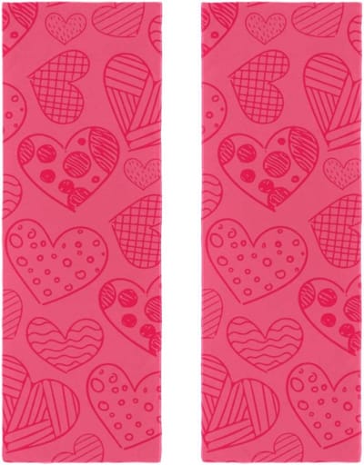 Microvezel Gym Handdoeken - Sport Handdoeken - Zweet Afvoeren - Super Absorberend - 30x80 cm - Roze Harten