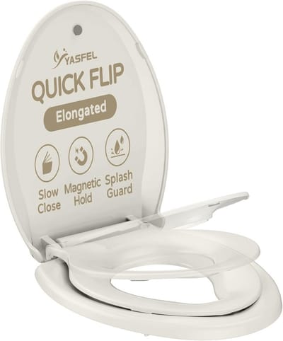2-in-1 Ovale Toiletbril met Potje, Softclose en Zindelijkheidstraining voor Kind en Volwassene