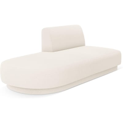 2-zits modulair zitelement Miley open linkerkant bouclé | Micadoni Limited Edition