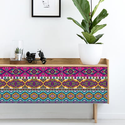 Etnische meubelsticker, rukaya-stijl, 40 x 60 cm