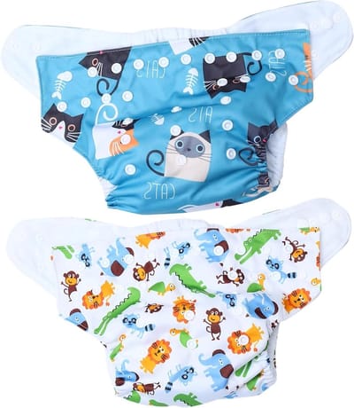 Wasbare Luierbroekjes - Trainingsbroekjes Baby - Zindelijkheidstraining - Hoge Taille Bescherming - 2 Stuks - Willekeurige Stijl