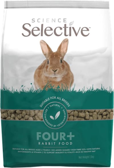 Supreme Science Selective Rabbit Konijnenvoer Mature - 4 x 1,5 kg - Voordeelverpakking