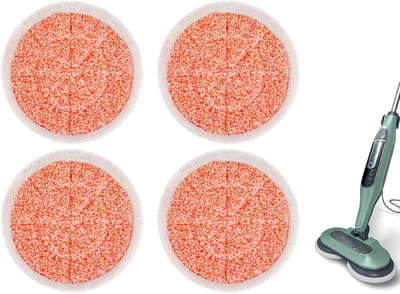 Geschikt voor Shark S7000/S8001 Steam Mop — 4-pack vervangende dweildoeken (schoonmaakaccessoires) — Oranje