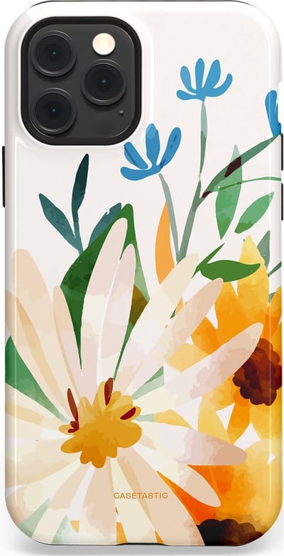 Casetastic Hoesje Geschikt voor Apple iPhone 12/12 Pro Magsafe - Stijlvolle Beschermende Duo-layer Case - Veld vol zon