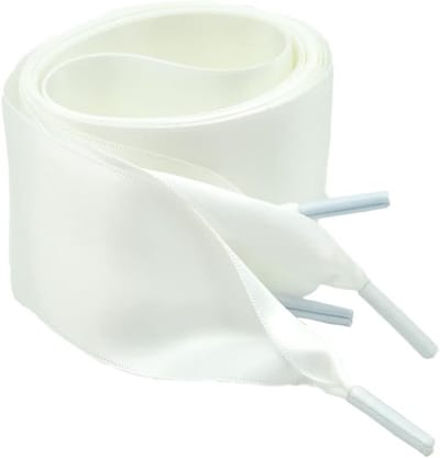 Satin platte veters van 4 cm breed, scheurvaste en zachte zijden veters voor sport- en casual schoenen