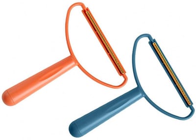 Repus - Pluizen verwijderaar - Pluis kam - Ontpluizer - Pluizen Tondeuse - Kleding borstel - Ontpiller - Honden/Katten haren - Oranje
