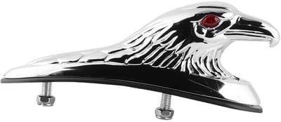 Allecto - Adelaarskop - Motorfiets Spatbord Ornament - Nostalgische Look - Aluminium - Decoratie voor Motorfiets - Universeel Ornament