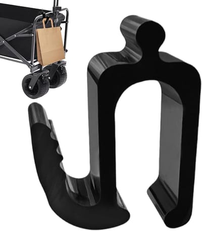 Kinderwagen Haken - Reisopslag Organizer - Kinderwagen Organiseren - Anti-drop Anti-slip - 8 x 6 x 3.6 cm - Zwart