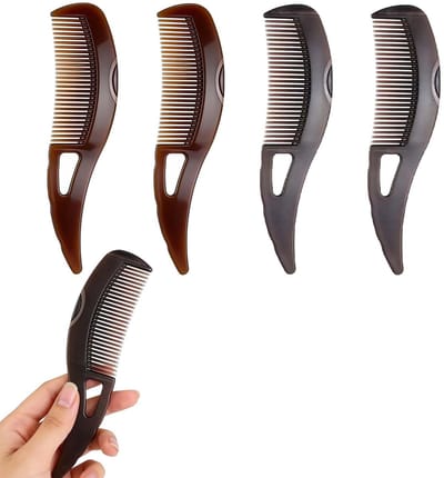 Dailygoods- Haarkam Set van 4 - Massage-Haarkam - Holle Tanden Tegen Roos - Duurzaam Kunststof - Lichtgewicht - Voor Hoofdhuidverzorging - Hoofdhuidkam