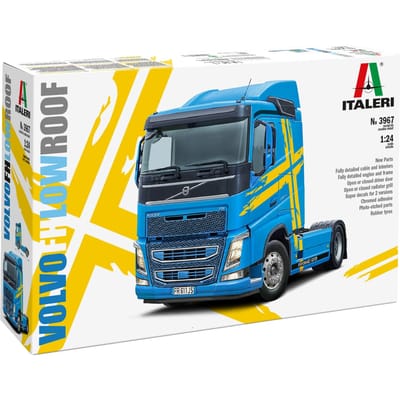 Italeri Modelbouwpakket Vrachtwagens - 3967 Volvo FH4 Truck 4x2 - Laag Dak - Vrachtwagen Plastic - 1:24 - Modelbouw