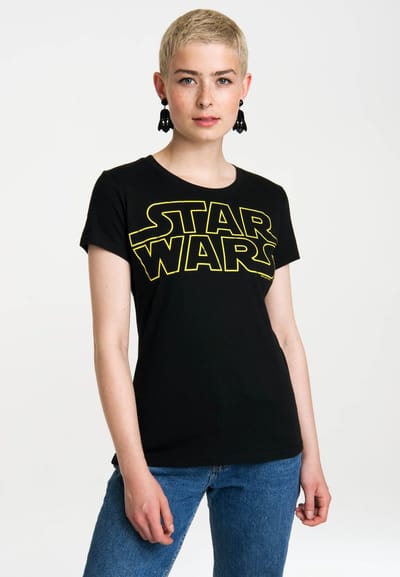 Logoshirt Vrouwen T-shirt Star Wars - Logo - Shirt met ronde hals van Logoshirt - zwart